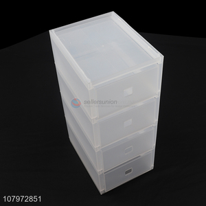 High quality multifunctional 4 tiers plastic <em>storage</em> <em>box</em> clothes <em>storage</em> drawer