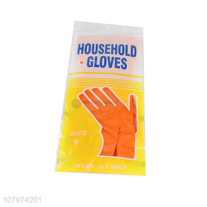 Yiwu wholesale orange <em>rubber</em> <em>gloves</em> household cleaning <em>gloves</em>