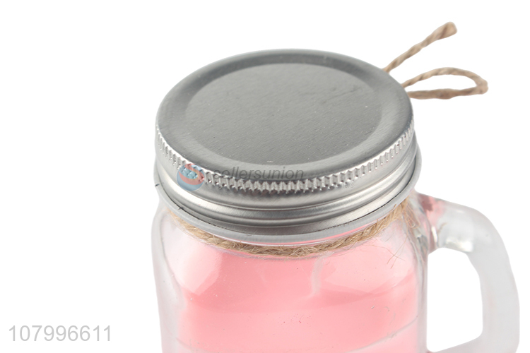 High Quality Metal Lid Glass Cup Scented Candle For Gift