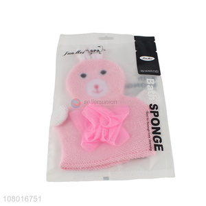Cheap price soft skin-friendly bath gloves with top quality