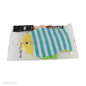 Low price fish shape body cleaning bath gloves for sale