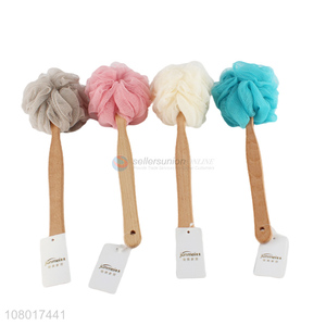 Wholesale from china shower bath flower with wooden handle