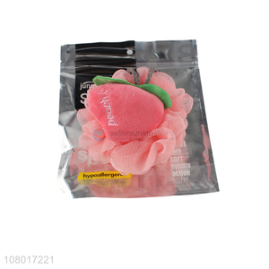 Most popular durable pink soft bath flower mesh bath sponge