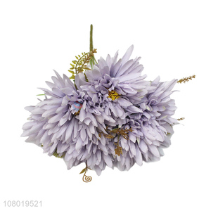 Good quality plastic artificial flower simulation 7 heads chrysanthemum