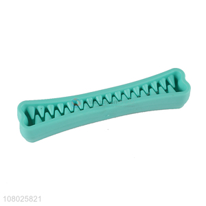 China market green silicone chew toy pet molar toy