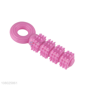 Top quality pink silicone pet chew toy molar toy for dogs