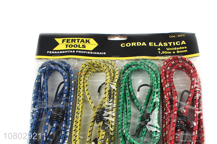 Top Quality 4 Pieces Bungee Cord Elastic Strapping Rope