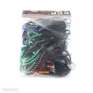 Hot Sale 12 Pieces Strong Elastic Bungee Cord With Hooks