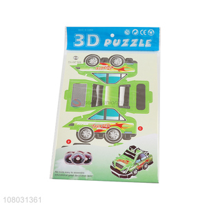 Cheap price eco-friendly creative car 3D puzzle toys for children