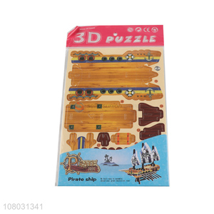 Popular products pirate ship 3D puzzle toys educational toys