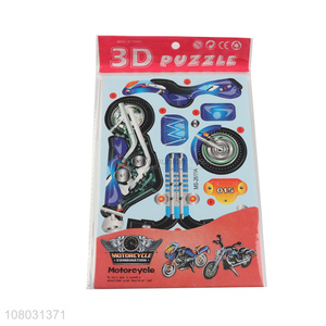 Hot products motorcycle 3D puzzle toys educational toys for kids