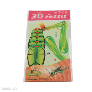 High quality creative 3D diy educational toys mantis puzzle toys