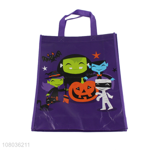 Latest products portable cartoon pattern shopping bag with handle