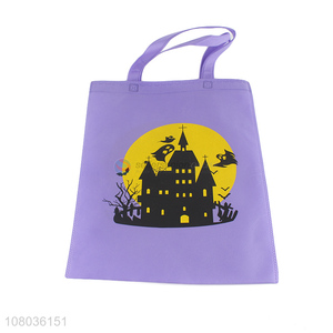 Hot selling purple fashionable portable shopping bag