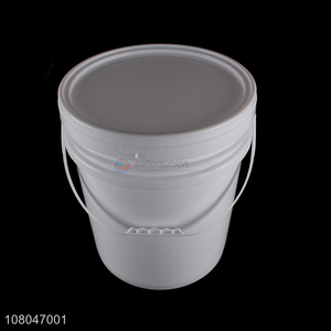 Cheap 25L Plastic Container Round Bucket With Handle And Lid