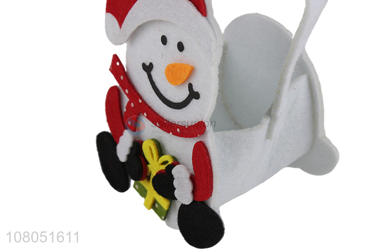 New arrival snowman non-woven fabric gift bag candy bag