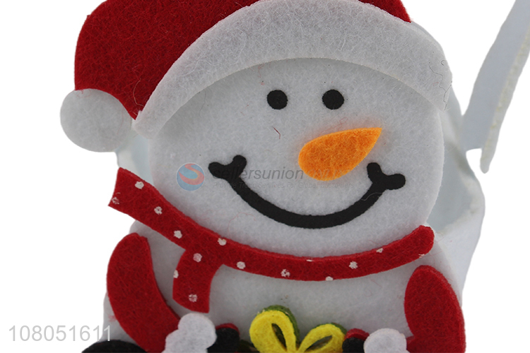 New arrival snowman non-woven fabric gift bag candy bag