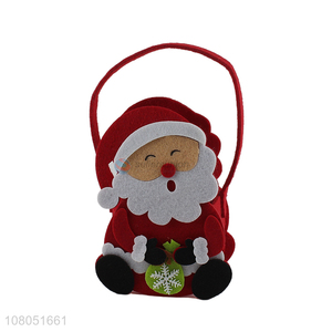 High quality decorative christmas non-woven fabric candy bag