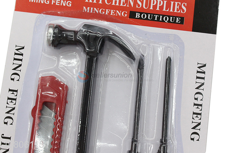 Factory supply hand tools set screwdriver art knife claw hammmer