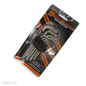 Hot selling 9 pieces allen wrench star head hex key wrench set