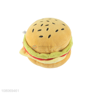 Good Quality Hamburger Shape Stuffed Toy For Pet