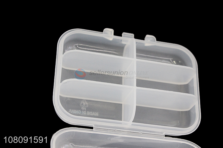 Online wholesale multicolor mini 6compartment pill case