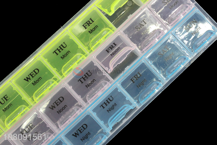 China wholesale plastic weekly portable travel pill case