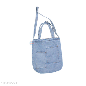 Good quality casual fashion denim handbag shoulder bag wholesale