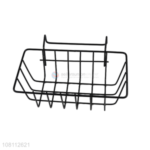 Wholesale wall mounted iron wire storage rack hanging storage basket