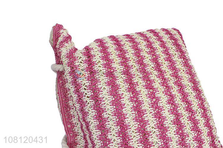Online wholesale woven beach bag striped straw beach bag for women