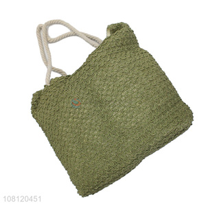 Factory supply woven tote bag paper straw beach bag shoulder bag