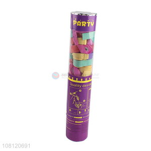 Hot selling safe indoor and outdoor party poppers confetti shooters