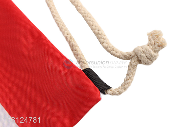 Customized logo durable 300D oxford cloth drawstring bag backpack