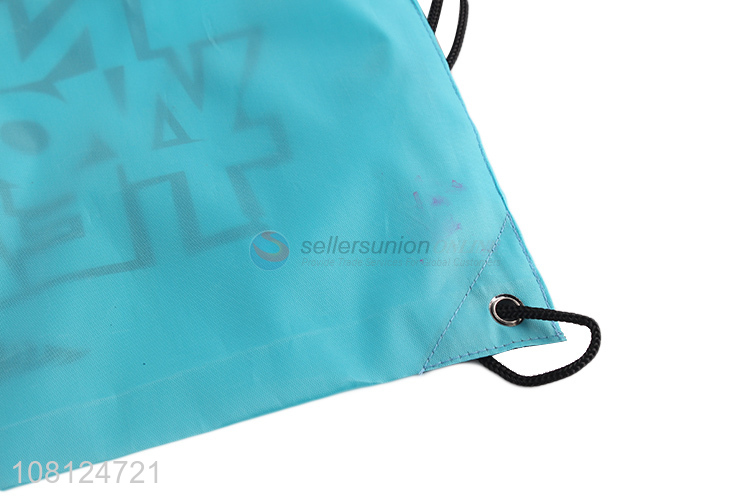 Good quality 210D polyester drawstring bag backpack shopping bag