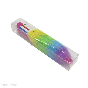 Creative Design Colorful Plush Multicolor Ballpoint Pen