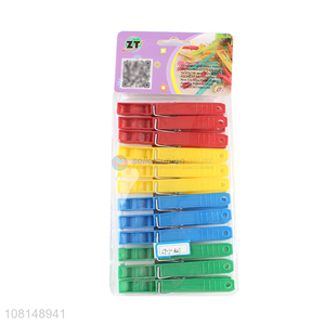 New arrival multicolor plastic clothes pegs clips for sale