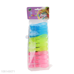 New design plastic colourful pegs clothes pegs for household