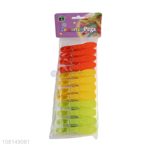 Wholesale from china 12pieces non-slip clothes pegs clips
