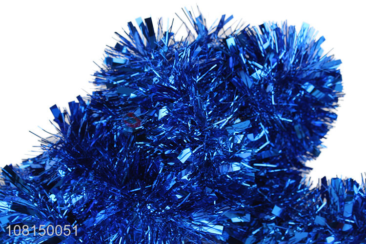 New products blue plastic tops Christmas decorative tinsel