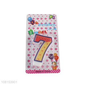 Wholesale cheap 0-9 number candle happy birthday cake candles