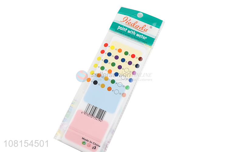 High quality 24-color paint card student painting supplies