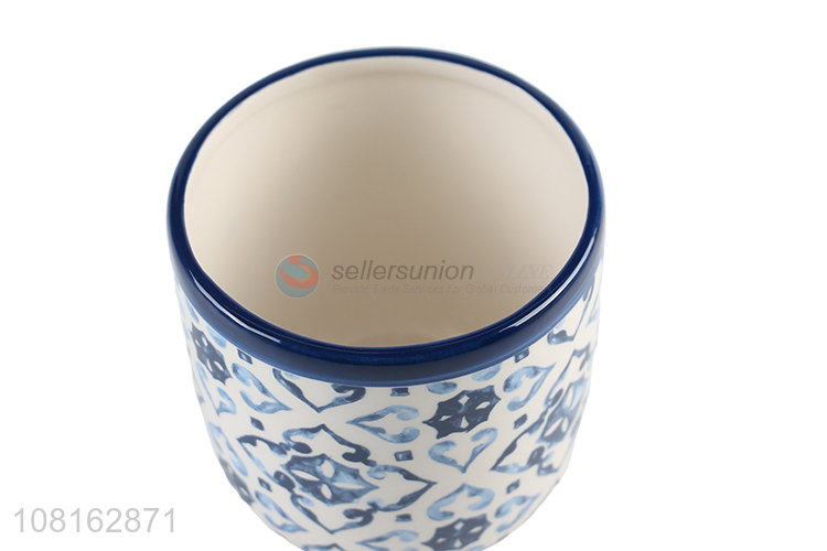 China supplier ceramic flower pot for home office decoration