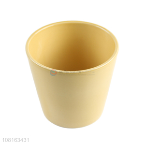 Wholesale colored wide mouth ceramic flower pot succulent pot