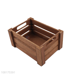 Delicate Design Wooden Decorative Storage Box Desktop Organizer