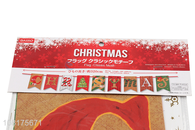 Hot selling Christmas banner buntings Christmas party decoration