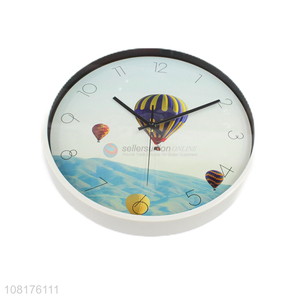 Hot items round hot air balloon <em>wall</em> <em>clocks</em> for living room decoration