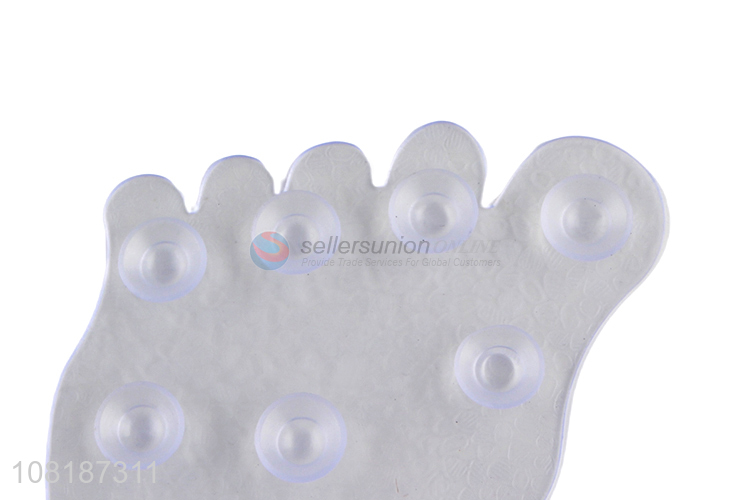 Hot Sale Foot Shape Two-Sided Suction Cups Anti-Slip Mat For Bath
