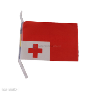 Low price mini Tonga national country stick flag for festival events