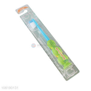 Wholesale Kids Non-Slip Handle Nylon Toothbrush With Suction <em>Cup</em> Base