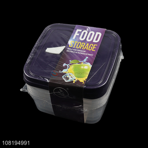 Promotional 3pcs food storage <em>containers</em> set clear snacks storage box